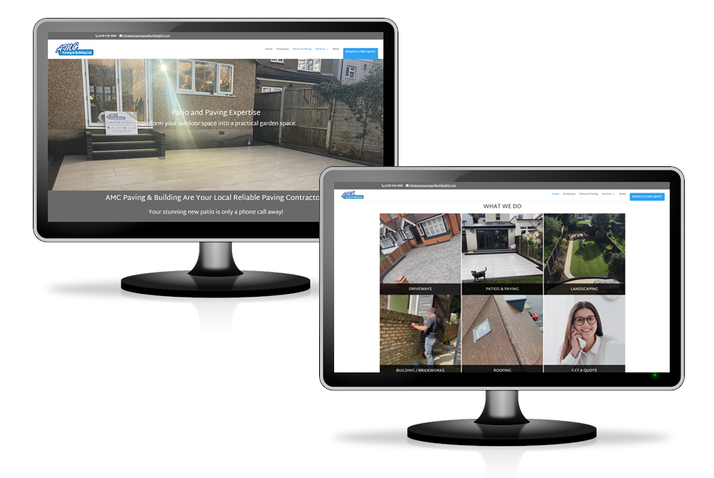 Website for a driveway company in Essex