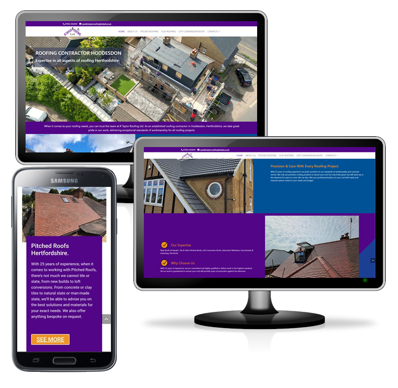 New website for Roofing Company