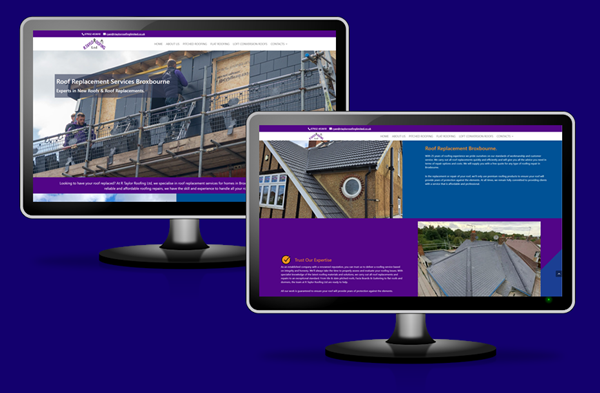 New website for roofing company in Hoddesdon